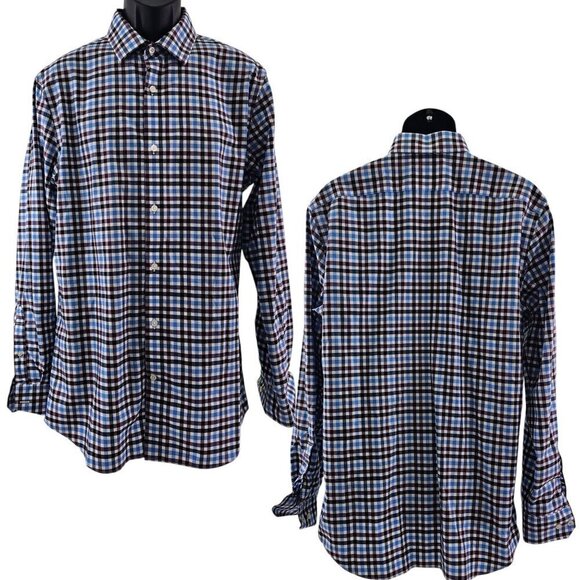 Banana Republic Men's Non-Iron Grant Fit Button Long Sleeve Shirt – Size Large - Picture 1 of 13